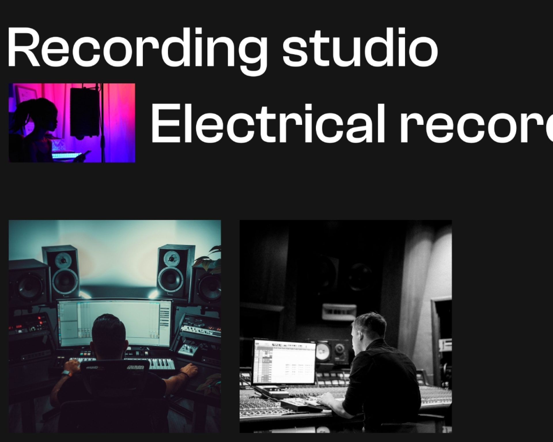 Cola Recording Studio Cola Recording Studio